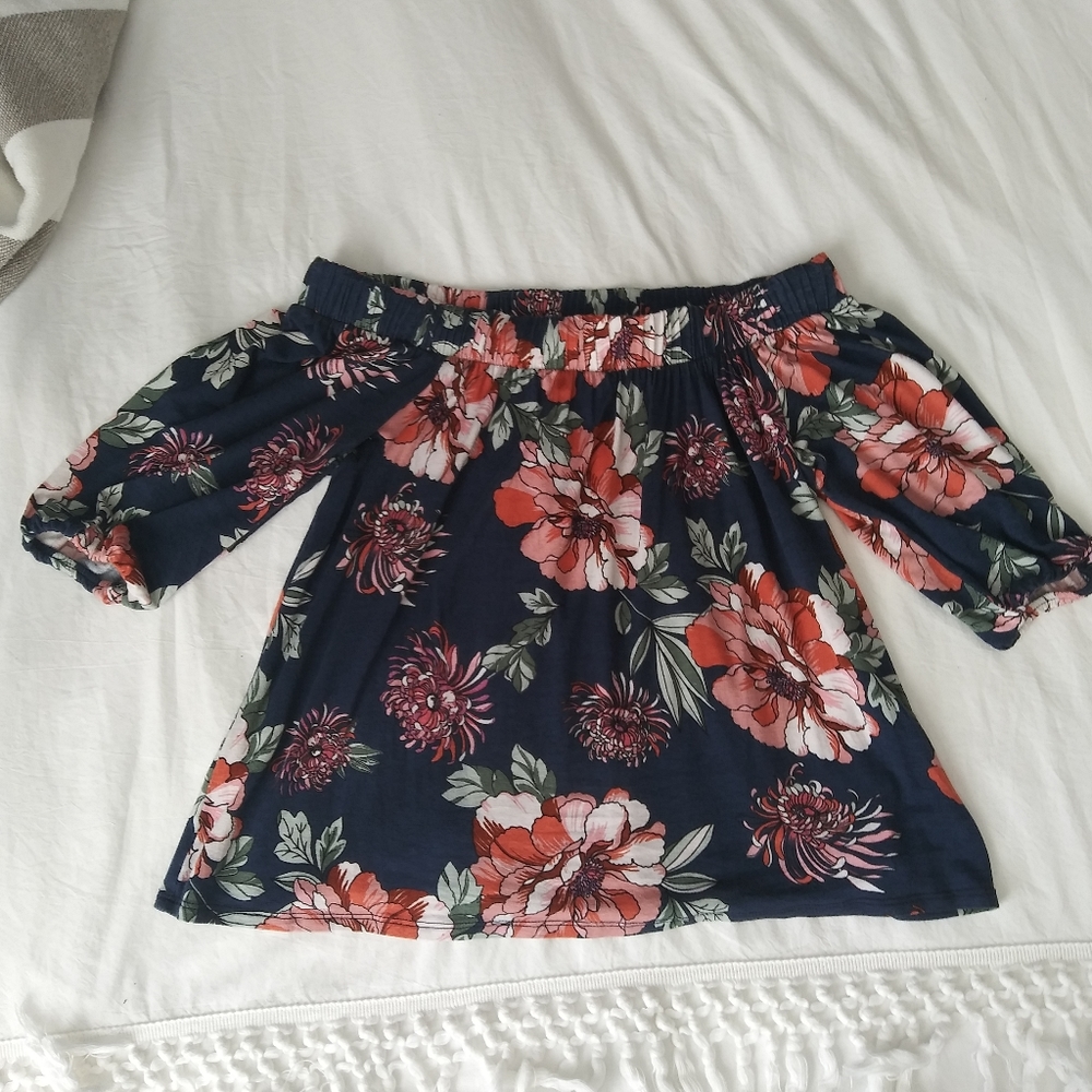 LOVEAPPELLA Castania Off The Shoulder Knit Top